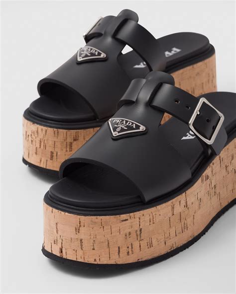 prada tourist sandals|prada platform sandals.